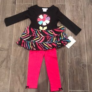 NWT Bonnie Jean Tutu Dress Set